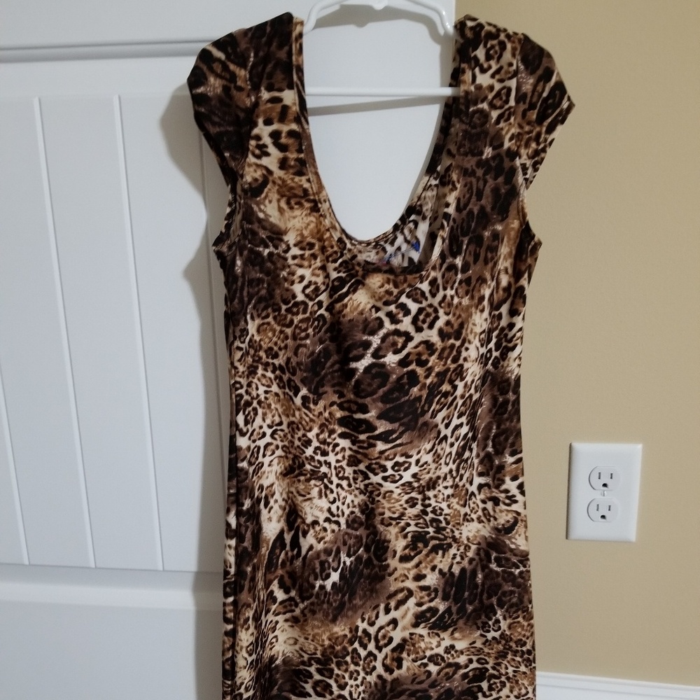 Leopard dress womens small